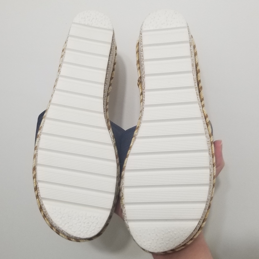 Blue espadrilles, Like New- only tried on once! - Picture 3 of 4